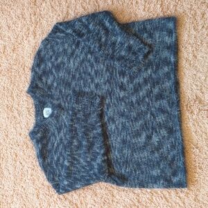 BDG‎ Blue Fuzzy V Neck Oversized Sweater XS